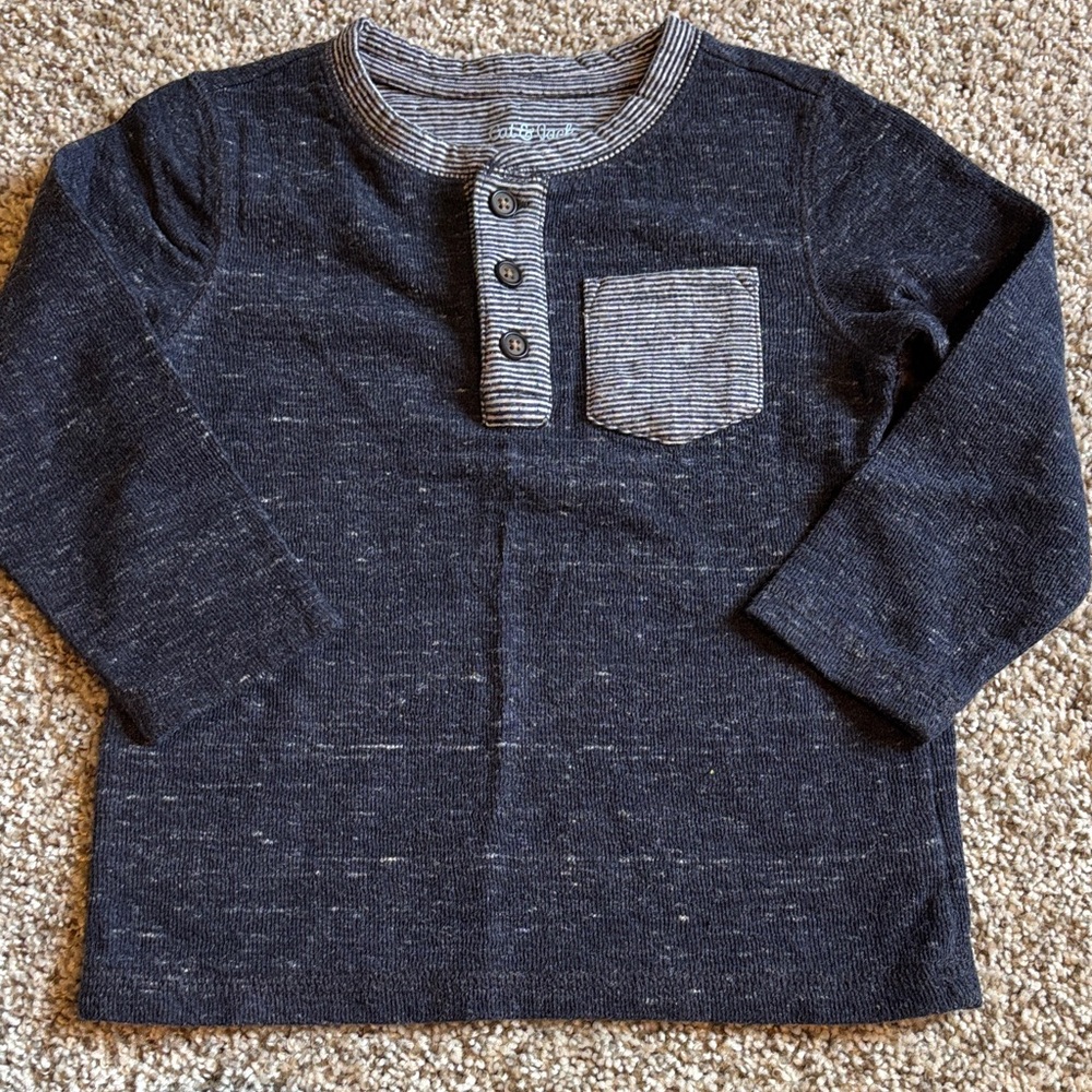 3T 3 button henley